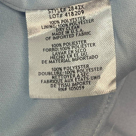 AQUA SZ 10 Blue Hi Low Ruffled Midi Halter Faux Wrap  Dress NWT$238 B91 - Picture 4 of 8